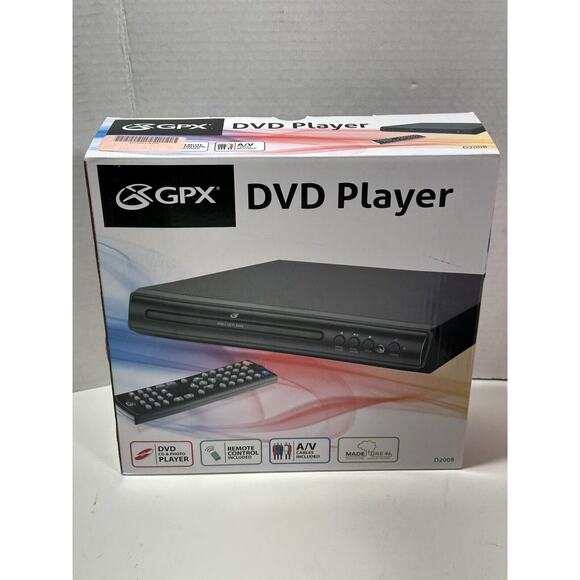 GPX D200B DVD Player NEW IN BOX WITH REMOTE Used For Testing Once! See Pictures - Picture 1 of 7